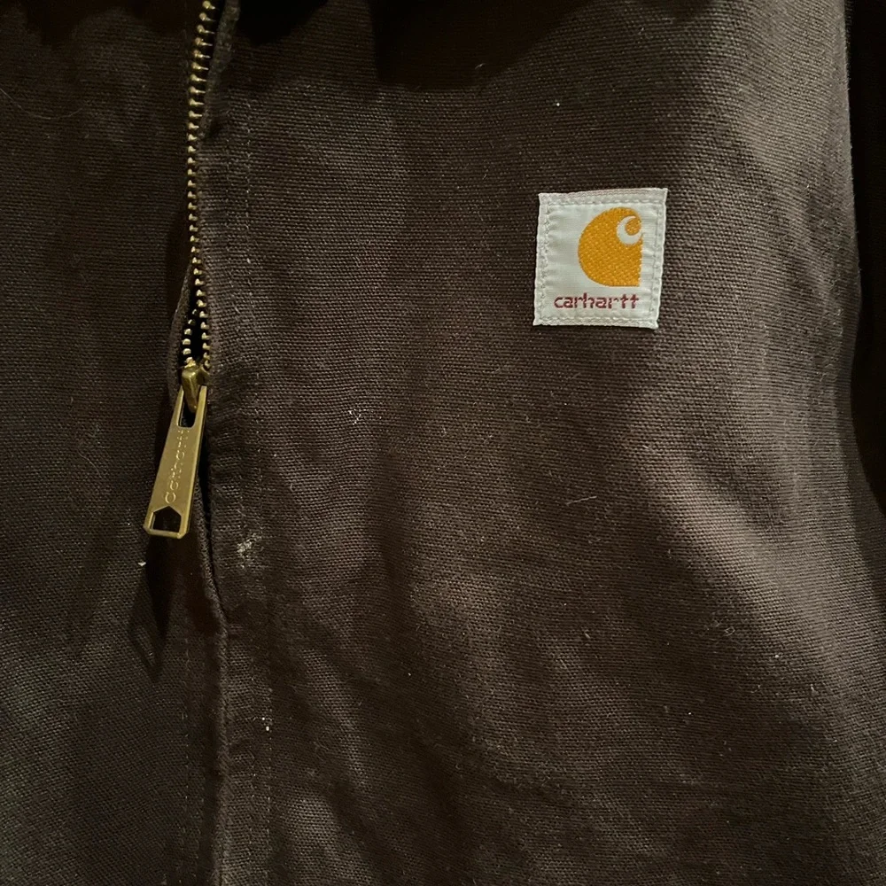Carhartt Men's Dark Brown J200 DKB Detroit Blanket Jacket - Picture 4 of 9